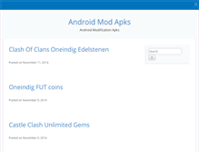 Tablet Screenshot of androidmodapks.com